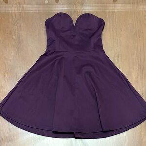 Charlotte Russe Deep Purple Strapless Dress